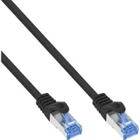 InLine patchkabel, Cat.6A, S/FTP, TPE (LSZH), CCA, zwart, 10m