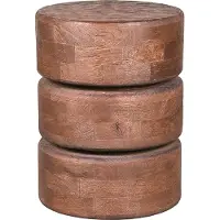 Label51 - Bijzettafel Milly - Bruin - 35x35x47cm