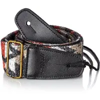 Bespeco TCVBK Polyester Wool Gitaarband Zwart/Oranje/Wit