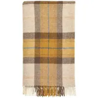 Bronte by moon Plaid Skye Koraal Goud - Shetland Lamswol - 140x185 - Bronte by Moon Scotland
