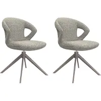 Label51 Eetkamerstoel Zurich - Mushroom - Boucle - Brons Metalen Frame