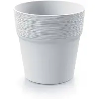 Prosperplast Furu Serie - Kunststof Bloempot - Rond - 12 cm - Wit