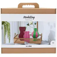 Creativ Company - Papier-mâché pulp vases - assorted colours (977837)
