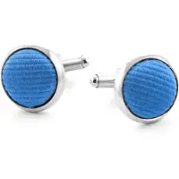 Suitable Zijde Manchetknoop Midden Blauw F05 -
