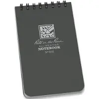 Rite in the rain 3 x 5 Top Spiral Notebook 835 Gray Grijs