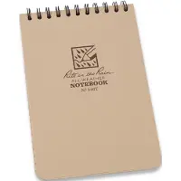 Rite in the rain notebook 4" x 6" bruin, 946T
