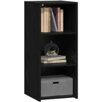 vidaXL Dressoir, zwart eikenfineer, 40 x 41 x 93 cm, houtvezel