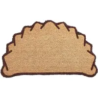 Beliani LAZI - Deurmat - Naturel - 45 x 75 cm - Kokosvezel/PVC
