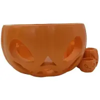Typecat Drinkbekerhouder Decoratie Pompoen Drinkbekerhouder voor Halloween-Feesten Harsmateriaal Decoratieve Ornamenten voor Bureau