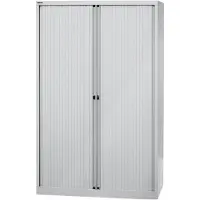Bisley Roldeurkast Staal 4 Planken Afsluitbaar 1.200 x 430 x 1.980 mm Grijs