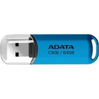 ADATA AC906-64G-RWB USB flash drive 64 GB USB Type-A 2.0 Blauw, Transparant