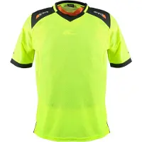 Grays Hockey keepersshirt, korte mouwen, fluorescerend geel, maat 2XL - Hockeyuitrusting