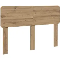 vidaXL Hoofdbord Artisan Eiken Bewerkt hout