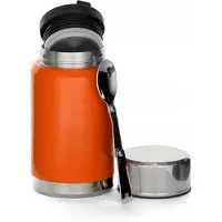 Husqvarna Xplorer Serie - Thermosfles - 0,6L - Dubbelwandig - RVS - Met Geïntegreerde Lepel
