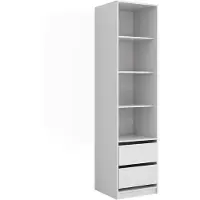 Vicco kledingkast Elmo, Wit, 50 x 200 cm