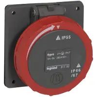 Legrand inbouw contactdoos 400V 32A 5 Pin Hypra IP67 - 053051