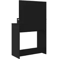 vidaXL Slaapkamerkaptafel, zwart, 80 x 39,6 x 135 cm