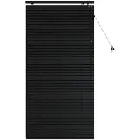 vidaXL Venetiaanse jaloezie Zwart 70 x 160 cm 35 mm