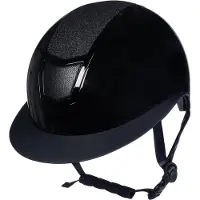 HKM Veiligheidshelm Shiny Diamond zwart maat M (56-59 cm)