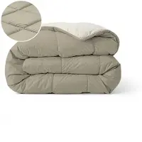 Zelesta Pure Duo Katoen Dekbed - Warmgrijs & Roomwit 240x200cm