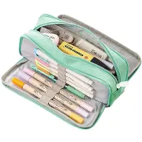 Soho Etui - 3 ritsen - Fijn Formaat - 22x10 cm - Mint Groen