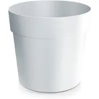 Prosperplast Grower Serie - Klassieke Kunststof Bloempot - Rond - Wit - 17,9 cm