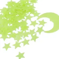 JeiibrZui Glow-In-The-Dark Sterren - Plafondstickers - Lichtgevende Muurstickers Voor Slaapkamer En Kinderkamer - 100 Stuks - Voor Tegels Ramen En Meubels