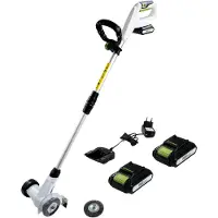 Baumarktplus Snoerloze voegenreiniger 20V incl. 2 x accu 2.0Ah verwisselbare voegenborstels telescoopsteel