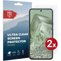 Rosso Screen Protector Ultra Clear Duo Pack Geschikt voor Google Pixel 8 | TPU Folie | Case Friendly | 2 Stuks