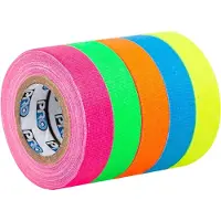 Pro Tapes Pro Pocket Spike Cloth Tape 12mm x 5.4m 5 Fluorescent Colors
