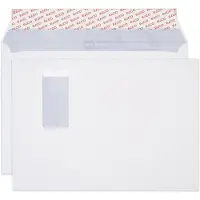 Elco Premium Enveloppen Met Venster C4 324 (B) x 229 (H) mm Kleefstrip Wit 120 g/m² 250 Stuks