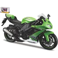 Maisto Kawasaki Ninja Zx-10R - Modelauto - Schaal 1:12 - Groen/Wit/Zwart