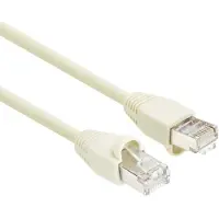 ACT IB7051 Patchkabel SF/UTP CAT5E | Snagless | RJ45 connectoren | Ivoor | 1,5 meter