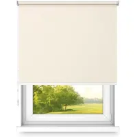 Time4blinds Rolgordijnen Verduisteringsrolgordijn Vrijhangend rolgordijn zonder cassettemuur of plafondmontage UV-bescherming Thermische eigenschappen Solide 120x220 cm Ecru - rechts