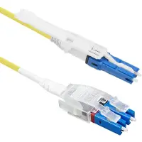 ACT RL1102 Glasvezel Patchkabel | Singlemode 9/125 OS2 Polarity Twist uniboot duplex | CS - LC connectoren | 2 meter