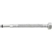 Tycner Gevlochten waterslang voor wastafel, 50 cm, 3/8''x10, roestvrij staal, zilverkleurig