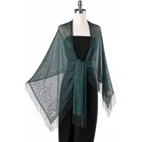 VHV - Sjaal - elegante tule omslagdoek - zacht voor avondjurk en bruiloft - voor feest, gala en bruidslook