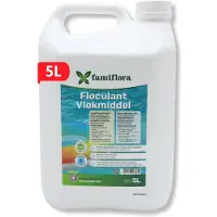 Famiflora Vlokmiddel vloeibaar 5L - vloeibare flocculant voor kristalhelder water! - Vlokt vuil efficiënt zodat je snel helder water krijgt zonder extra werk