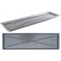 Altom Design - Onderzetter voor Afdruiprek - 75x25 cm - Zilver