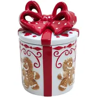 Clayre & Eef Voorraadpot Wit Keramiek Cadeautje