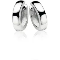Zinzi zilveren oorringen 12 x 3mm glad met luxe klapsluiting ZIO187