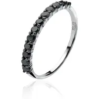 Zinzi zilveren ring zwart ZIR827Z