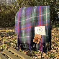 R&D Leder Wollen Tartan plaid Mc Kenzie - 100% WOL - Warm - natuurlijk - duurzaam - Kwalitatief