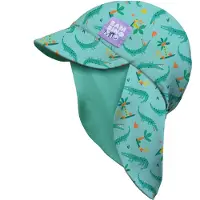 Bambino Mio Baby UV-zonnehoedje UPF 40+ omkeerbaar met nekbescherming - motief met sluwe krokodillen