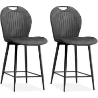 MX Sofa - Barstoel Capri - Antraciet (set van 2 stoelen)