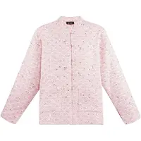 Gimme Elegante Vrouwen Jas met Traditionele Chinese Ontwerpelementen - Roze - Maat S