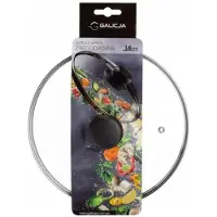 Galicja - Hittebestendige Glazen Deksel - 14cm - Functioneel Handvat - Hoge Temperatuurbestendigheid
