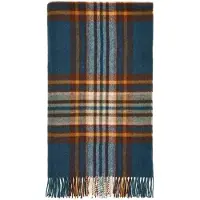 Bronte by moon Plaid St. Ives Groen - Shetland Lamswol - 140x185 - Scotland