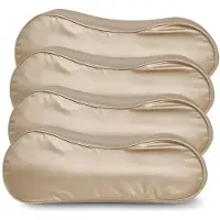 Silk Heaven Voordeelset 4x 100% Zijden kussensloop Donker Champagne Ergonomisch - 19MM - 30x50cm - Satijn geweven zijden kussensloop - Anti acne kussensloop - - 30x50cm