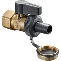 Oventrop optiflex kogelkraan 1/2"binnendraad dn15-pn16 met slangkoppeling